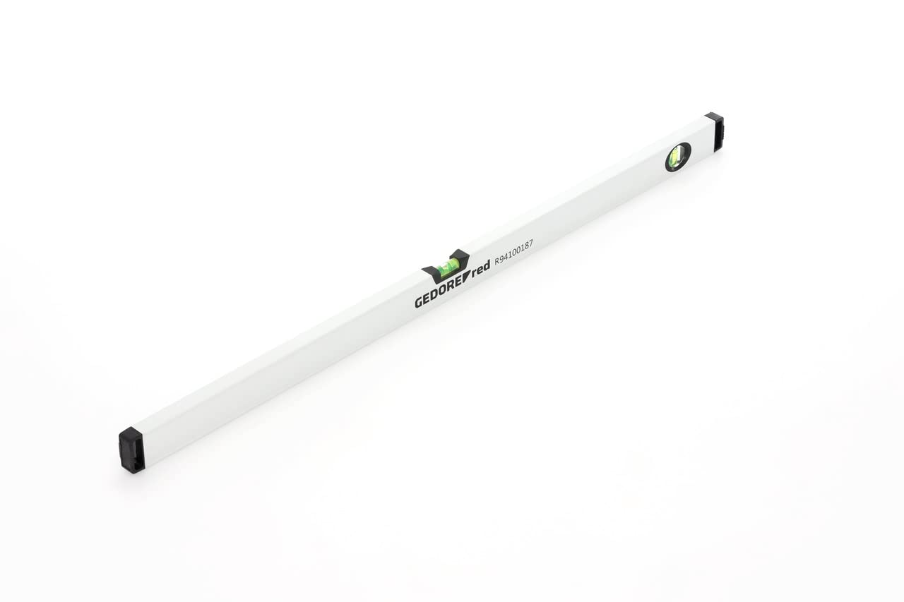 GEDORE red Spirit level, Magnetic, 1000 mm long, Vertical and horizontal vials, Measurement accuracy +/- 0.5 mm/m, R94100187