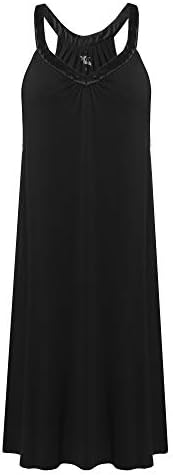 AChili Womens Sleeveless Nightgown V-Neck Sleepwear Slip Nightdress Lounger S-XXL