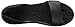 crocs Women's Lina Dorsay Flat Sandal, Black, 9 M US
