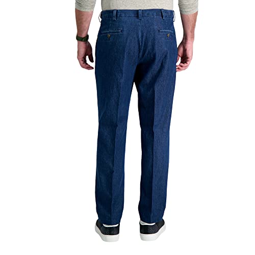 Haggar mens Classic Fit Denim Trouser Regular and Big Tall
