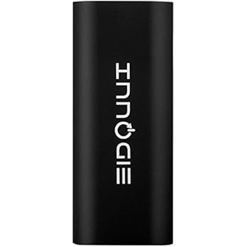 Innogie C8 Pocket Size Portable Charger External Battery Pack, Power Bank & Charger for iPhone, iPad & Samsung Galaxy & More, Black, 6000 mAh