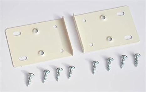 Creme Küche Schrank Tür Scharnier-Reparatur-Set enthält 2 Platten und