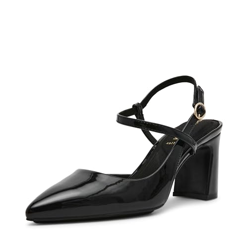 Anne Klein Women's Bliss, Black Patent, 5.5 Medium