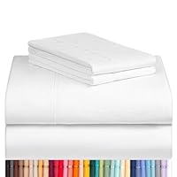 LuxClub 4 PC King Size Sheet Set Bed Sheets Deep Pockets 18