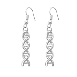 DNA Double Helix Earrings (Flat and Thin)