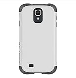 Ballistic Protective Cover for Cellular Phone for Samsung Galaxy S4 - Retail Packaging - White/Gray