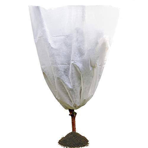 JK 3 PCS Plant Protection Bags, Garden Fleece Plant Cover Warming Jackets, Winter Frost Cold Garden Greenhouse Bags - 80 x 100 CM