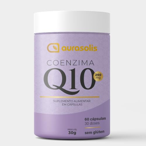 Coenzima Q10 200mg Aurasolis 60 Cápsulas Antioxidante Sem Glúten