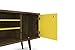 Manhattan Comfort Liberty Collection Mid Century Modern TV Stand With One Cabinet and Three Open Shelves and One Cubby With Splayed Legs, White/Wood