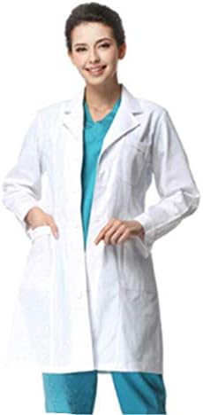Marosoniy Professional Men Women 40 inch Laboratory Lab Coat 4 Button Closure