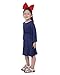 miccostumes Kids Delivery Service Witch Cosplay Dress with Brown Bag for Little Girl (Blue)