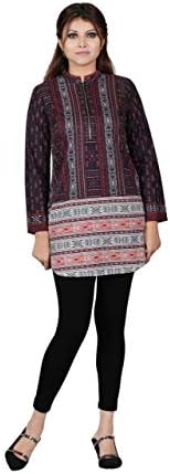 YELLOW Womens Kurta Ethnic Indian Kurtis Women Casual Tunic Kurti Tops Long Dress