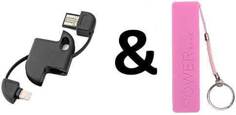 CS88 Pink 2600mAh Power Bank External Battery Pack works with iPhone 6 Plus, iPhone 5S 5C 5 4S 4, iPod, iPad, (Apple Adapters Not Included), Samsung Galaxy S5 S4 S3 S2, Note 4, Note 3, Nexus 4 5 6, LG G3, HTC One, Motorola, Moto, Blackberry, GoPro, Kindle, Nook, Android Smart Phones and Most Smartphones, Tablets, Cameras, Smart Watch, Bluetooth Speakers