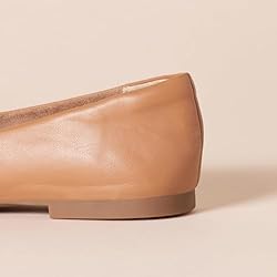 Amazon Essentials Women's Loafer Flat, Camel Faux