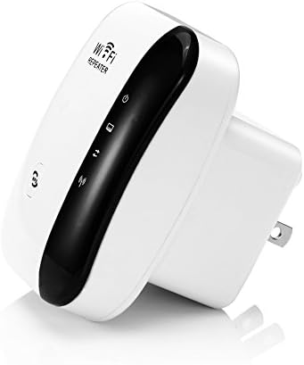 WiFi Range Extender Repeater Amplifier 300Mbps Wireless-N Repeater 2.4G AP High Speed Signal Booster Access Point Amplifier Network Adapter Repeater/AP Modes Comply 802.11 b/g/n with WPS(US Plug)