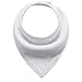 Baby Drool Bibs Bandana Teething Adjustable Snap Triangle Organic Cotton Bib Set Baby Boys Girls Shower Gift (Solid Color 8 Piece Set)