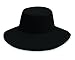 Wallaroo Hat Company – Women’s Aqua Hat – UPF 50+ Sun Protection, Packable Design Featuring a Chin Strap for Medium Crown Sizes – Water Friendly Sun Hat for Beach, Poolside and Adventures (Black)