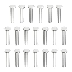 Yinpecly 200PCS Round Flat Head Rivet 0.47" x