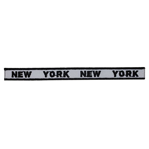 ID 1896 New York Craft Strip Patch NY Travel Badge Embroidered Iron On Applique