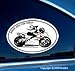 Motorcycle Decal - Woman Sportbike Rider - 