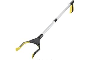 Foldable Long Arm Reacher Grabber Multipurpose Garbage Garden Picker Tool Lightweight Mobility Aid for Seniors Disabled