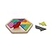 PlayMaty Colorful Wooden Tangram Puzzle Heart Shape Montessori Educational Toys For Children DIY Math Toy Jigsaw Puzzles Kids Intellectual Blocks Toy