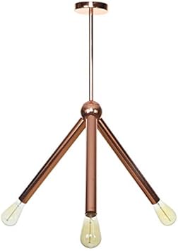 NSZHDY La luz de la lámpara Sputnik 3 Luces Moderno en Oro Rosa