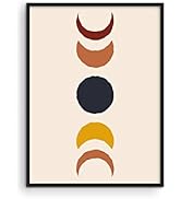 Mid Century Modern Wall Art Sun - By Haus and Hues | Boho Posters and Prints Wall Art Mid Century...