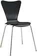 LexMod Arne Jacobsen Style Series 7 Side Chair in Black