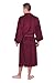 TexereSilk Men's Terry Cloth Bathrobe - NEW & IMPROVED FABRIC (Burgundy, LXL)