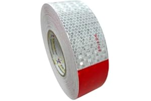 [ALL STAR TRUCK PARTS] Conspicuity Tape DOT-C2 Approved Reflective Truck Trailer Red White 2"x150' -1 Roll