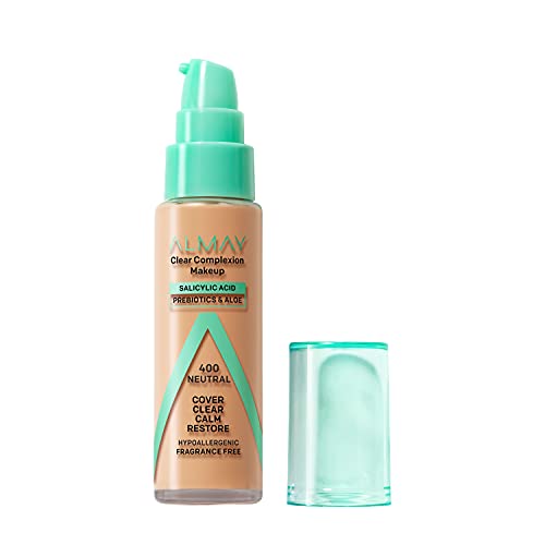 Almay Clear Complexion Acne Foundation Makeup with Salicylic A... 31ugabWv0 L