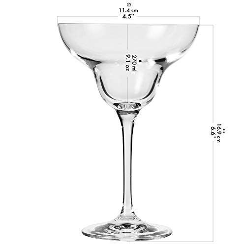 Krosno Margarita-Gläser Cocktailgläser | Set von 6 | 270 ML | Avant-Garde Kollektion | Perfekt für Zuhause, Restaurants… – Bild 3