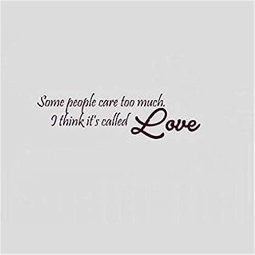 A Design World Wall Stickers Quotes Winnie The Pooh Some People Care Too Much I Think It's Called Love for Nursery Kids Boys Girls