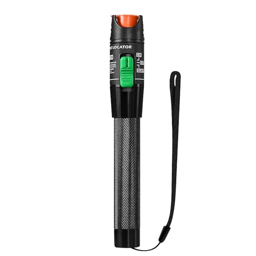 Fiber Optic Fault Locator 30mW, 30KM VFL Fiber Optic Cable Tester for Universal 2.5mm Connector FC to LC Adapter for CATV, Network Cable Tester (Green)