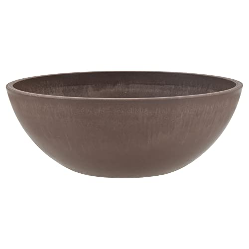 PSW Arcadia Products, tigela de centro de mesa, vaso de jardim de fadas M30C, 30 cm, chocolate