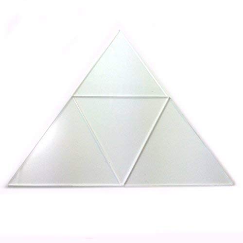Clear Triangle Mosaic Wall Tiles - Pack of 10-11cm x 11cm