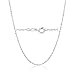 KEZEF Creations Sterling Silver 30 Inch Length 1.3mm Fine Italian Cable Chain Necklace