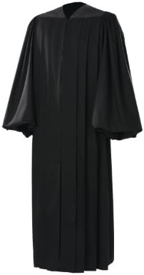Manufaktur Men Pontiff US Judge Robe MERINO CASHMERE SILK Size 51 Black