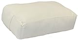 YogaDirect Supportive Rectangular Cotton Yoga Bolster, White