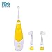 Baby Sonic Electric Toothbrush Battery with 3 Tooth Brush Heads 1-8 Years Old,yellow