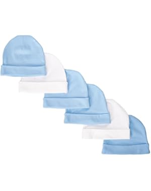 Baby Boys' 6 Pack Solid Caps