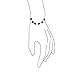 Protection Good Luck Amulet Turkish Glass Bead Evil Eye Bracelet For Women Teen .925 Sterling Silver Navy Blue 7.5 Inch