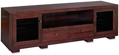 Standout Designs Haven EX 82-inch Solid Wood TV Stand/TV Console/Media Console for Flat Screen TVs to 90-inch (Espresso on Cherry)