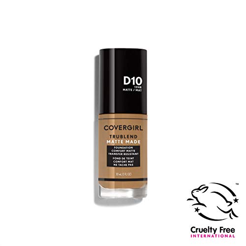 Covergirl Trublend Matte Made Liquid Foundation, D10 Golden Caramel, 1.014 Ounce