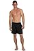 Fishers Finery Men's 100% Pure Mulberry Silk Boxers; Luxury Sleepwear (Black, L)