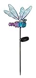 Regal Art & Gift 11240 Mini Dragonfly, Blue Solar Stake