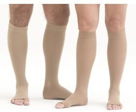 Mediven Forte Knee-High Stockings, Extra Wide, Open Toe, Silicone Top Band, 30-40 mmHg, VII, Beige, MDV37207 by Medius