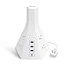 Tower Power Strip with USB by BESTEK – Vertical 6 Outlet 6 Foot Long Power Cord, 3 USB & 1 Type-C Charging Ports