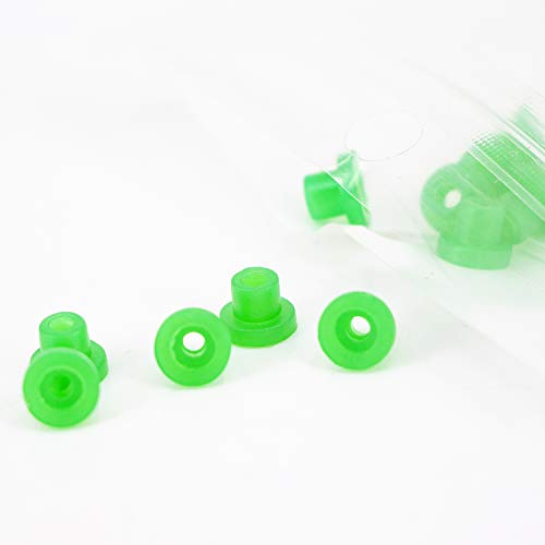 ITATOO 200pcs Soft Tattoo Grommets Rubber Tattoo Nipples for Tattoo Needles N201087 (Green)
